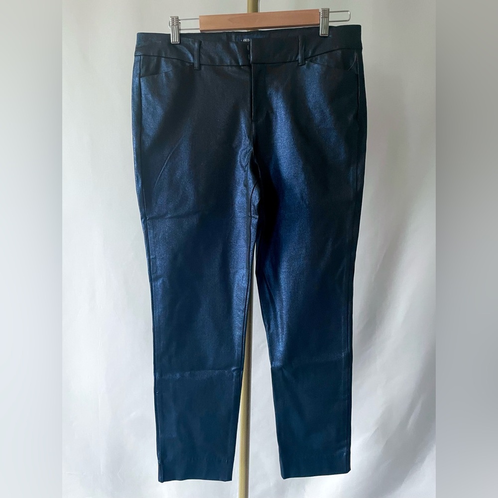 Old Navy Women's Metallic Blue Pants